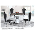 Professional Round Dining Table with Marble/Glass (T089)